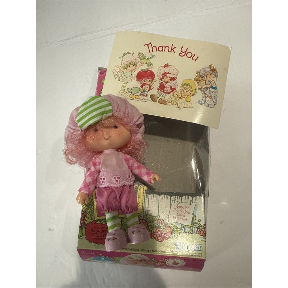 1980’s Strawberry Shortcake RASPBERRY TART 5.5” Doll Kenner Vintage With Box